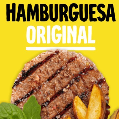 Burger vegetal Heüra sabor ternera – caja 2,5 kg, 100 % vegana