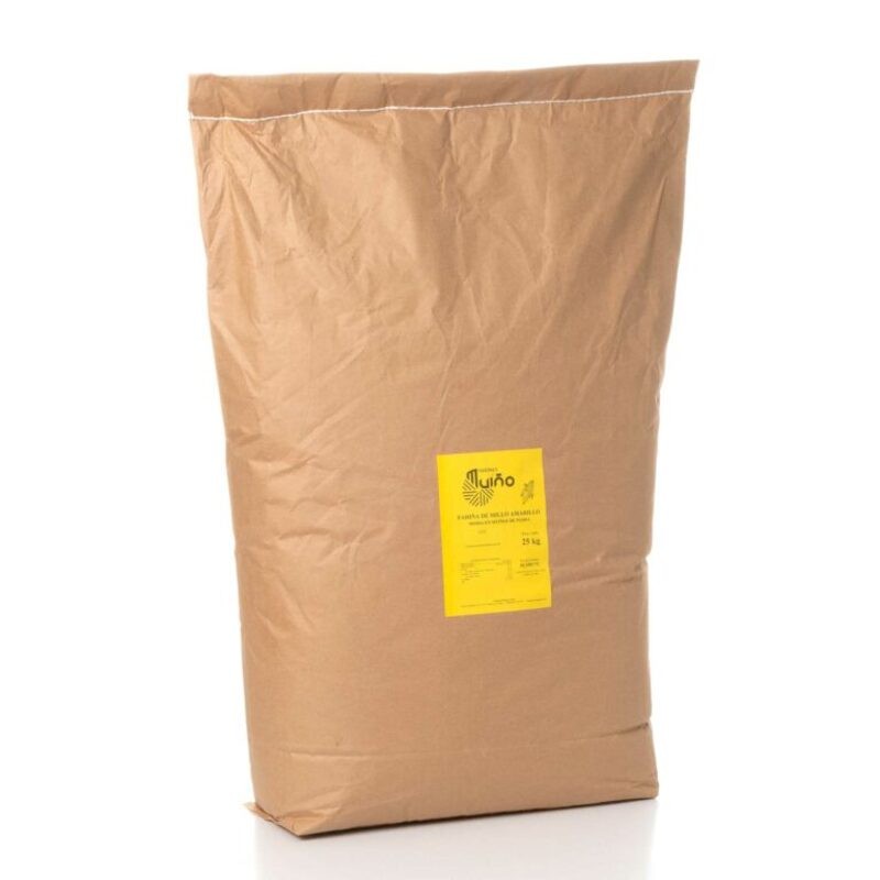 Harina de Maíz Amarillo molida en piedra - Saco 25 kg