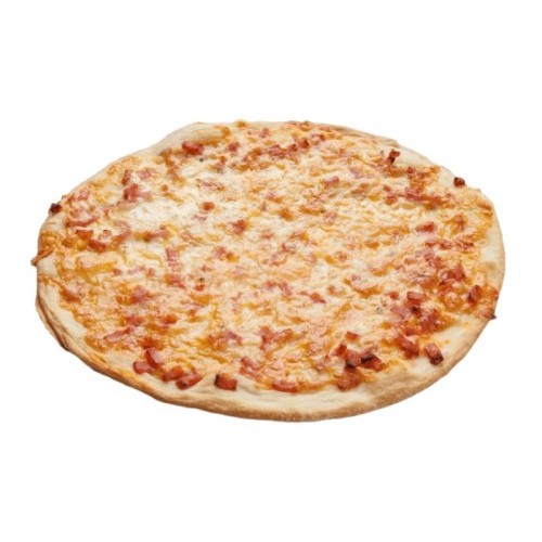 Pizza redonda de jamón york masa fina 28 cm / 330 gr.