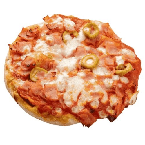 Mini pizza redonda sabor jamón y queso 14 cm / 155 gr