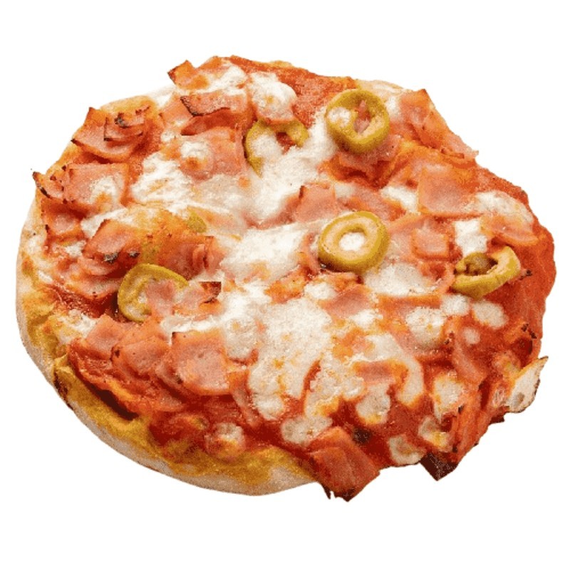 Mini pizza redonda sabor jamón y queso 14 cm / 155 gr