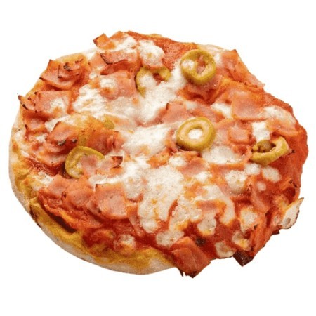 Mini pizza redonda sabor jamón y queso 14 cm / 155 gr