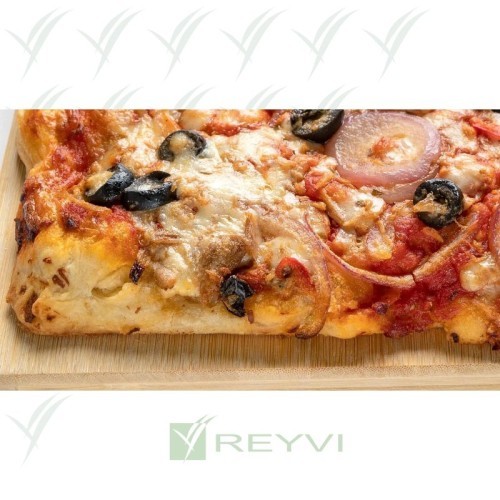 Plancha de pizza de atún con masa madre 36 × 28 cm