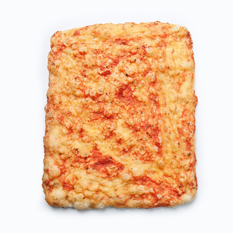 Base de pizza rectangular 30×40 cm con tomate | Masa madre

