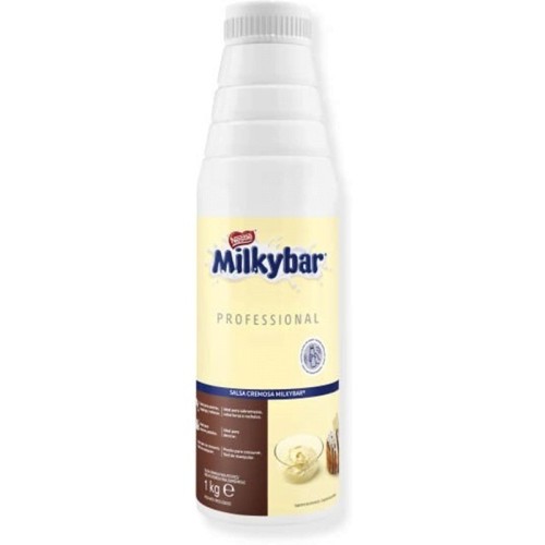 Salsa Milkybar® para Repostería y Heladería | Chocolate Blanco | Bote 1 kg