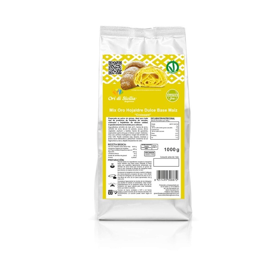 MIX ORO HOJALDRE MAS (PALMERAS) S/G S/15 KG