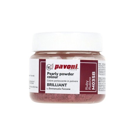 POLVO METALIZADO RUBÍ BOTE 40GR