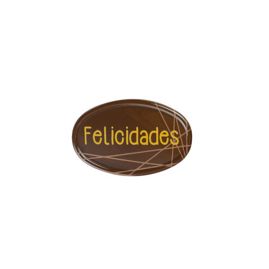 FELICIDADES CHOCO OVAL C/60UD