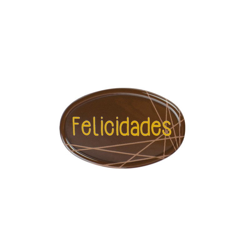 FELICIDADES CHOCO OVAL C/60UD