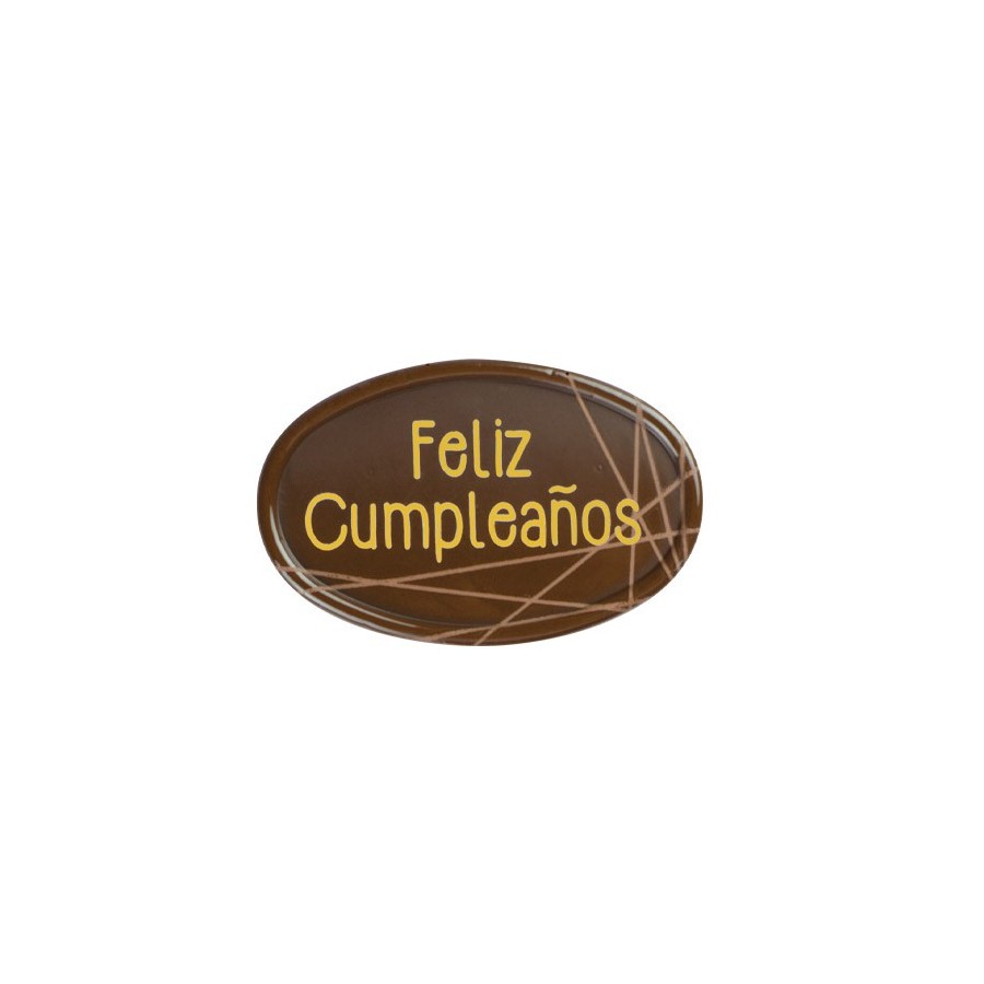 FELIZ CUMPLEAÑOS CHOC OVAL C/60
