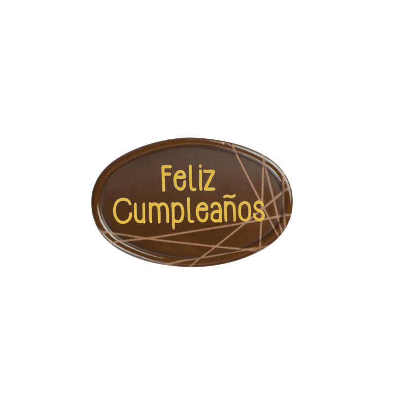 FELIZ CUMPLEAÑOS CHOC OVAL C/60