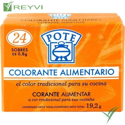 COLORANTE ALIMENTARIO POTE 20x24 SOBRES