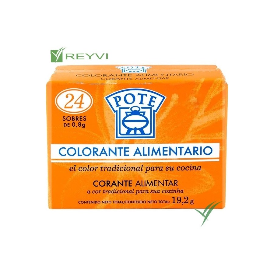 COLORANTE ALIMENTARIO POTE 20x24 SOBRES