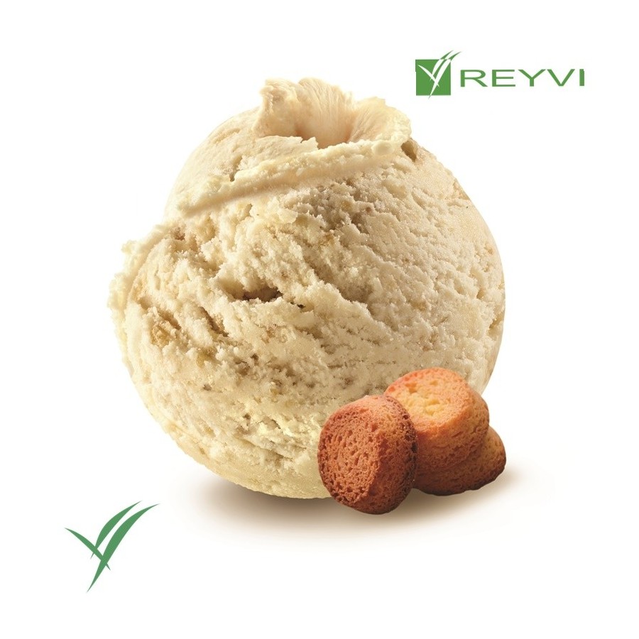 Helado artesano de galleta sablé de Bretaña sin aromas

