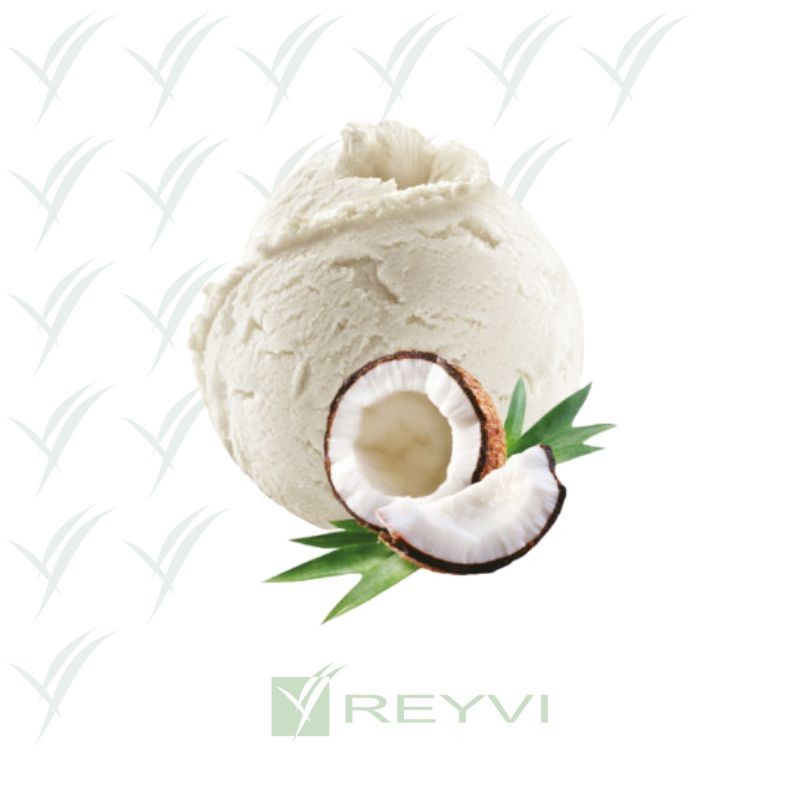 Sorbete artesano de coco sin huevo ni crema


