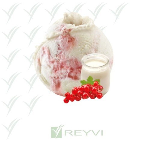 Helado artesano de yogur búlgaro y grosella roja

