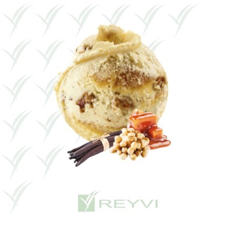 Helado artesano de vainilla, macadamia y caramelo

