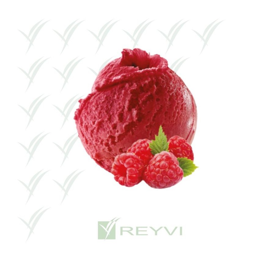 Sorbete artesano de frambuesa natural