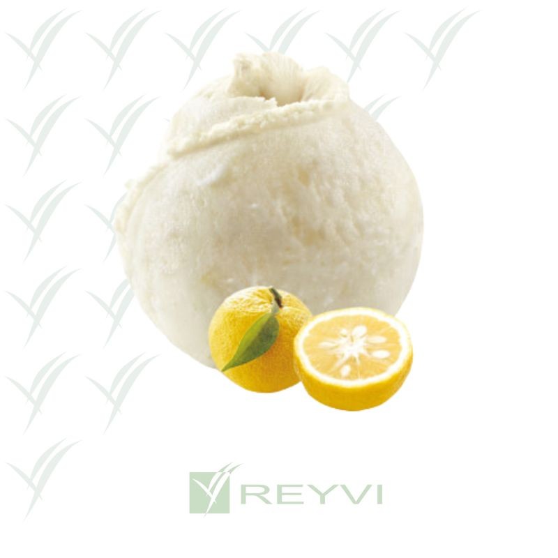 Sorbete artesano de limón natural