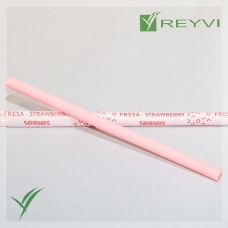 PAJITA COMESTIBLE FRESA C/200UD