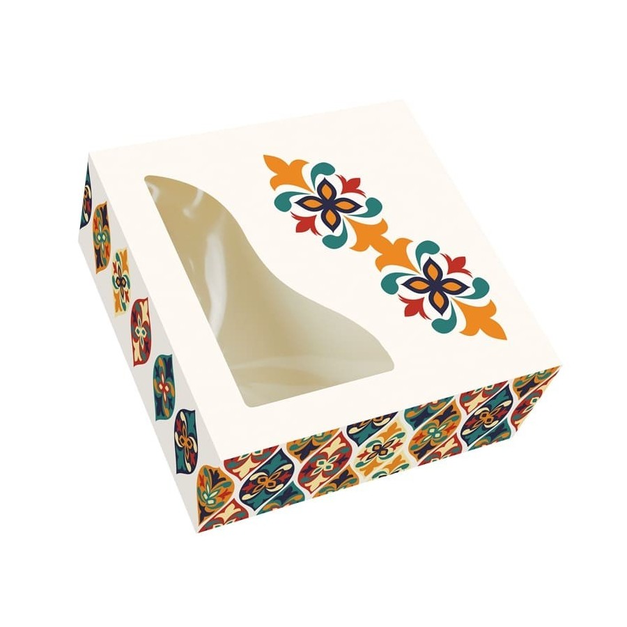 CAJA ROSCON CUQUI C/VENTANA 26x26x08 P/50UD