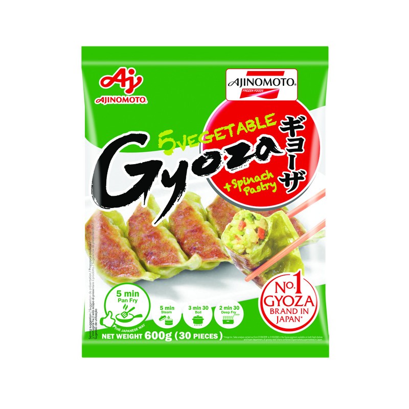 YASAI GYOZA GREEN BOLSA 600 GR-30 UD (C/10)