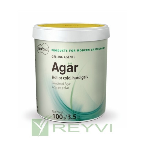 TOUFOOD AGAR | Agar-Agar para Gelificación | Bote 100 gr
