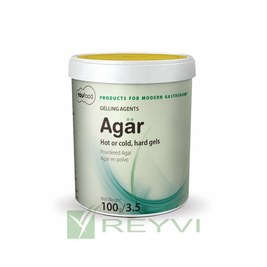 TOUFOOD AGAR | Agar-Agar para Gelificación | Bote 100 gr
