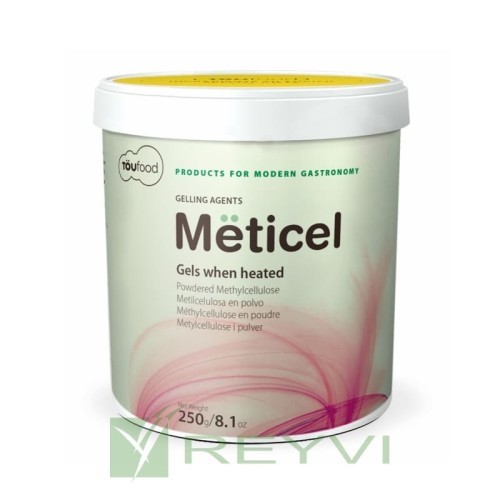 Metilcelulosa en Polvo Toufood | Gelificante para Cocina Profesional | Bote 250 gr
