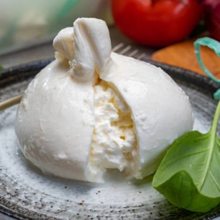 BURRATA BICCHIERE 125 GR  CAJA 8 UD