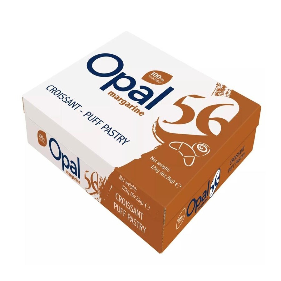 Margarina vegetal OPAL 56 para hojaldre y croissants 6x2 kg