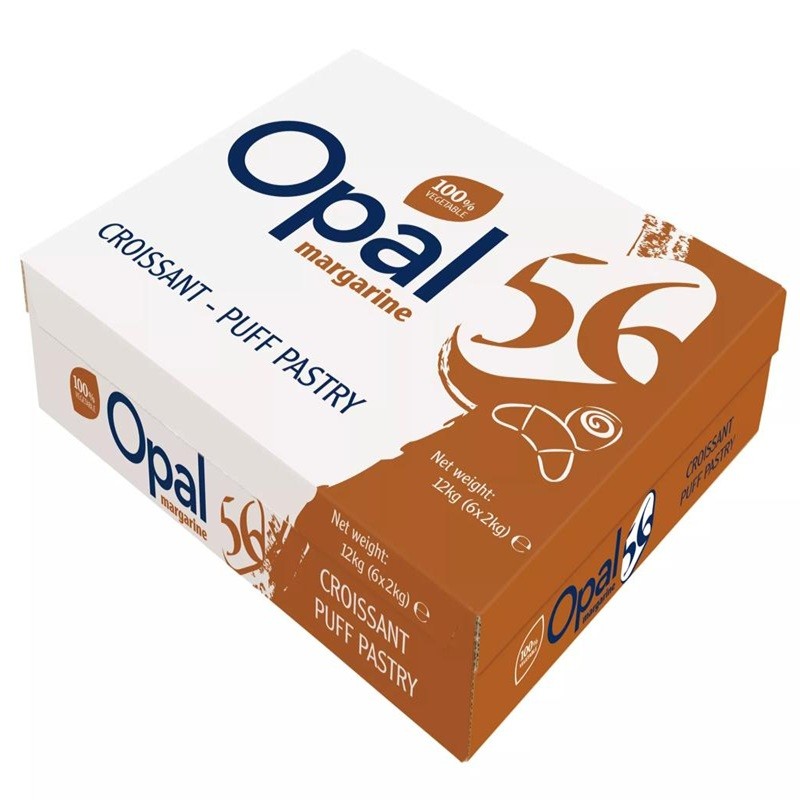 Margarina vegetal OPAL 56 para hojaldre y croissants 6x2 kg