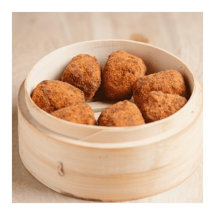 MINI CROQUETA BACALAO Y CEBOLLA 15 GR C/5 KG