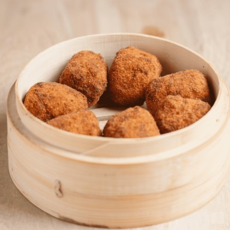 MINI CROQUETA BACALAO Y CEBOLLA 15 GR C/5 KG