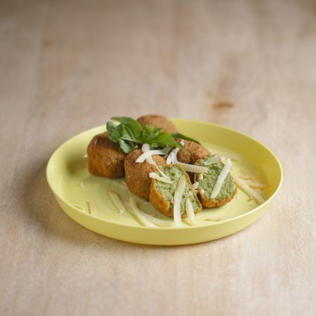 CROQUETA DE PESTO-VEGANA 32 GR C/5 KG
