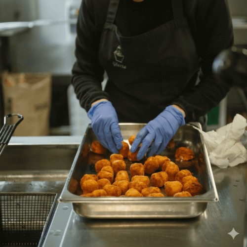 CROQUETA S/GLUTEN/LACTOSA JAMON IB. 32 GR C/5 KG