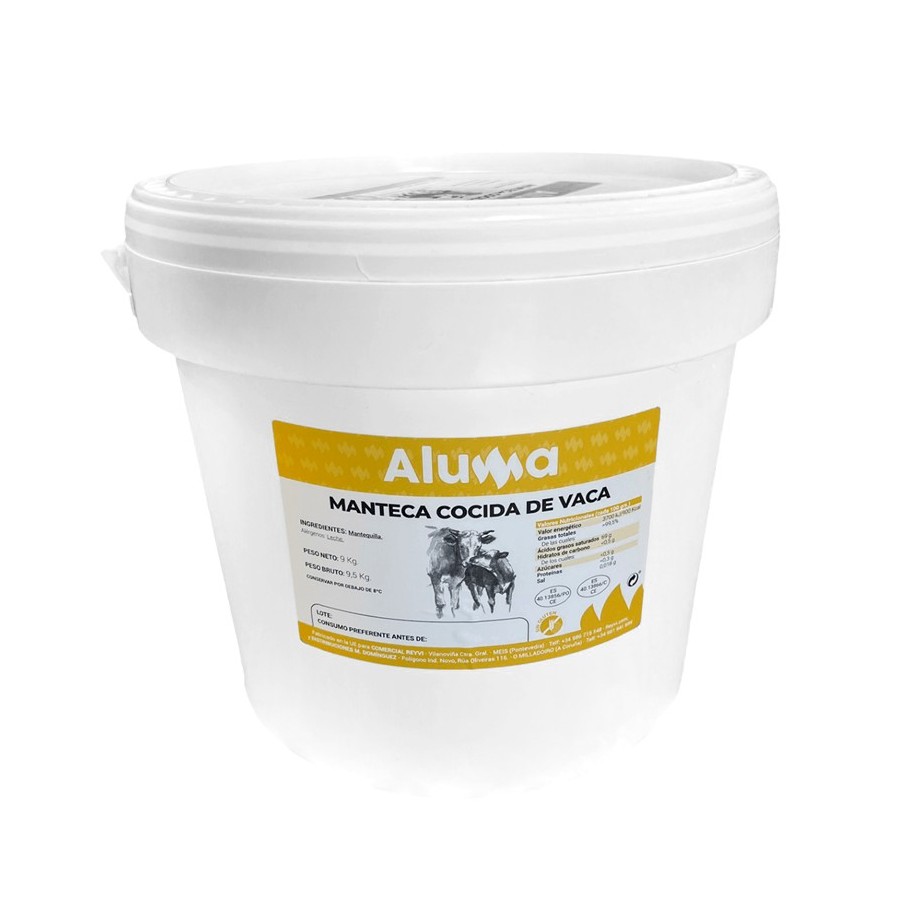 Manteca cocida de vaca calidad extra.