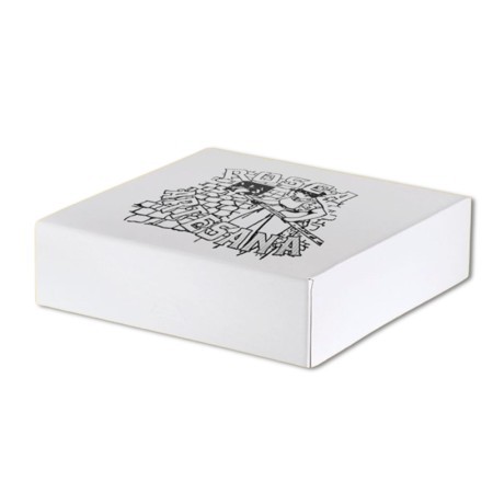 Caja de rosca estándar blanca sin ventana 38x38x9 cm | Paquete 50 ud