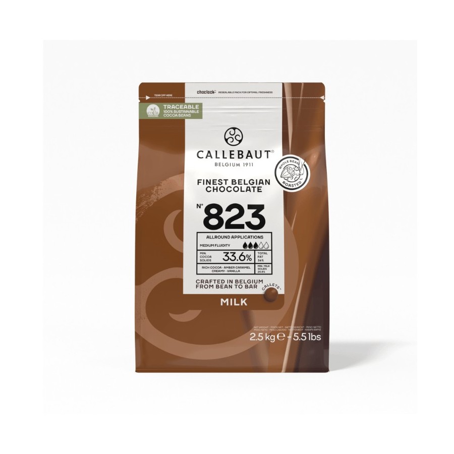 Chocolate con Leche Callebaut 823 33,6% | Bolsa 2,5 kg