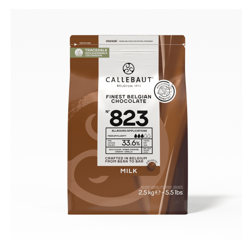 Chocolate con Leche Callebaut 823 33,6% | Bolsa 2,5 kg