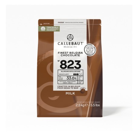Chocolate con Leche Callebaut 823 33,6% | Bolsa 2,5 kg