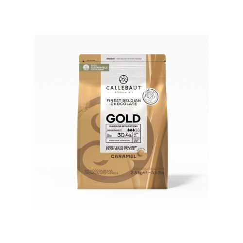 Chocolate Caramelo Callebaut Gold 30,4% | Bolsa 2,5 kg