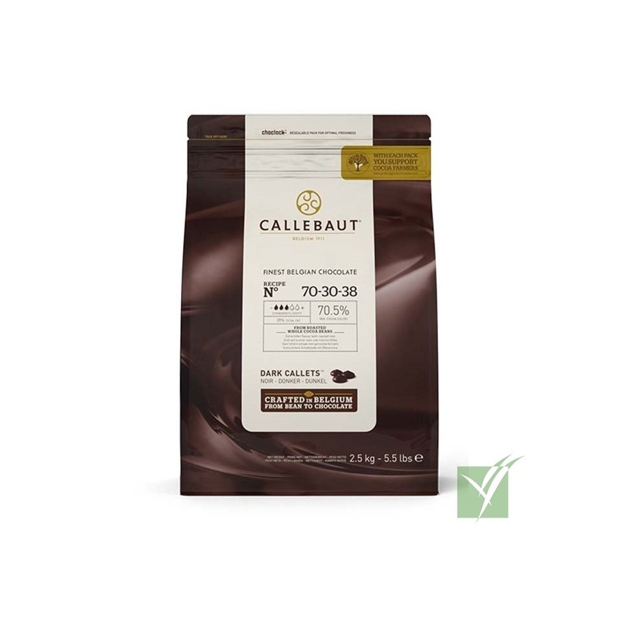 Chocolate Negro Callebaut 70-30-38 70,5% Cacao | Bolsa 2,5 kg