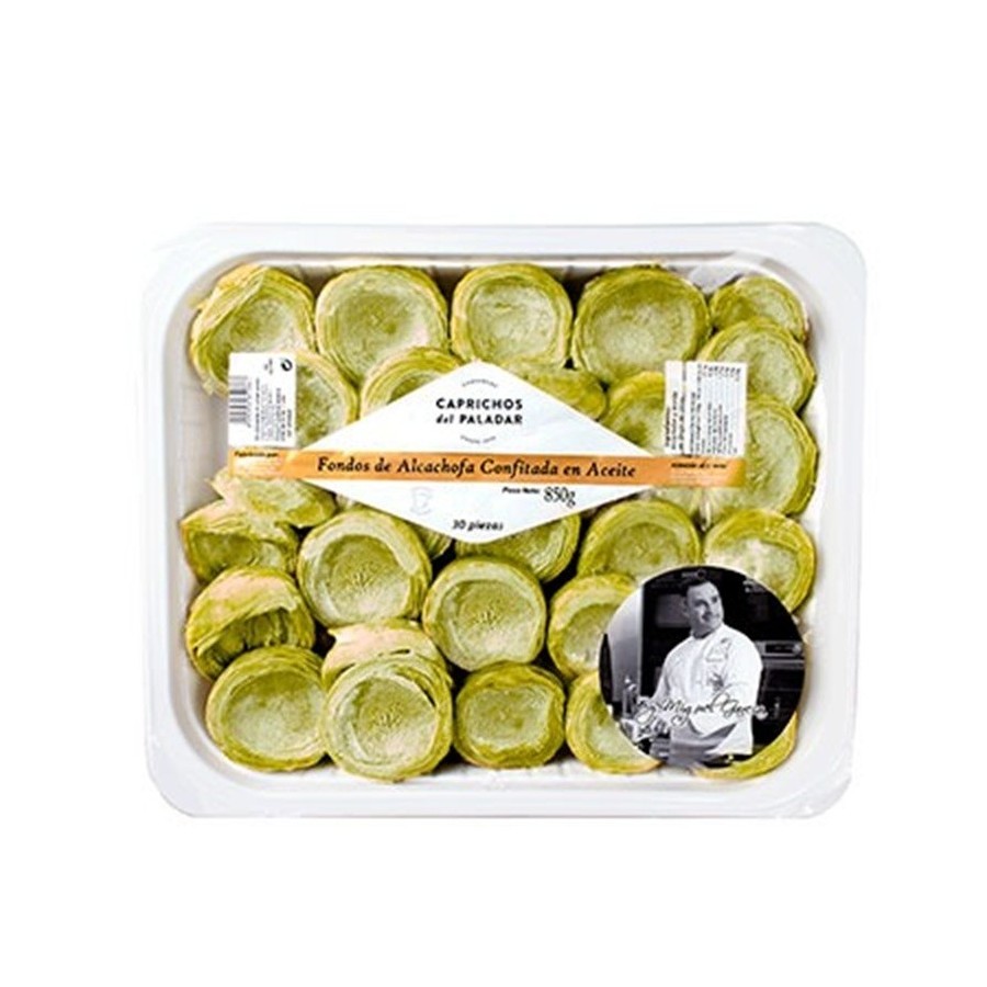 Mini Fondos de Alcachofa Confitados en AOVE