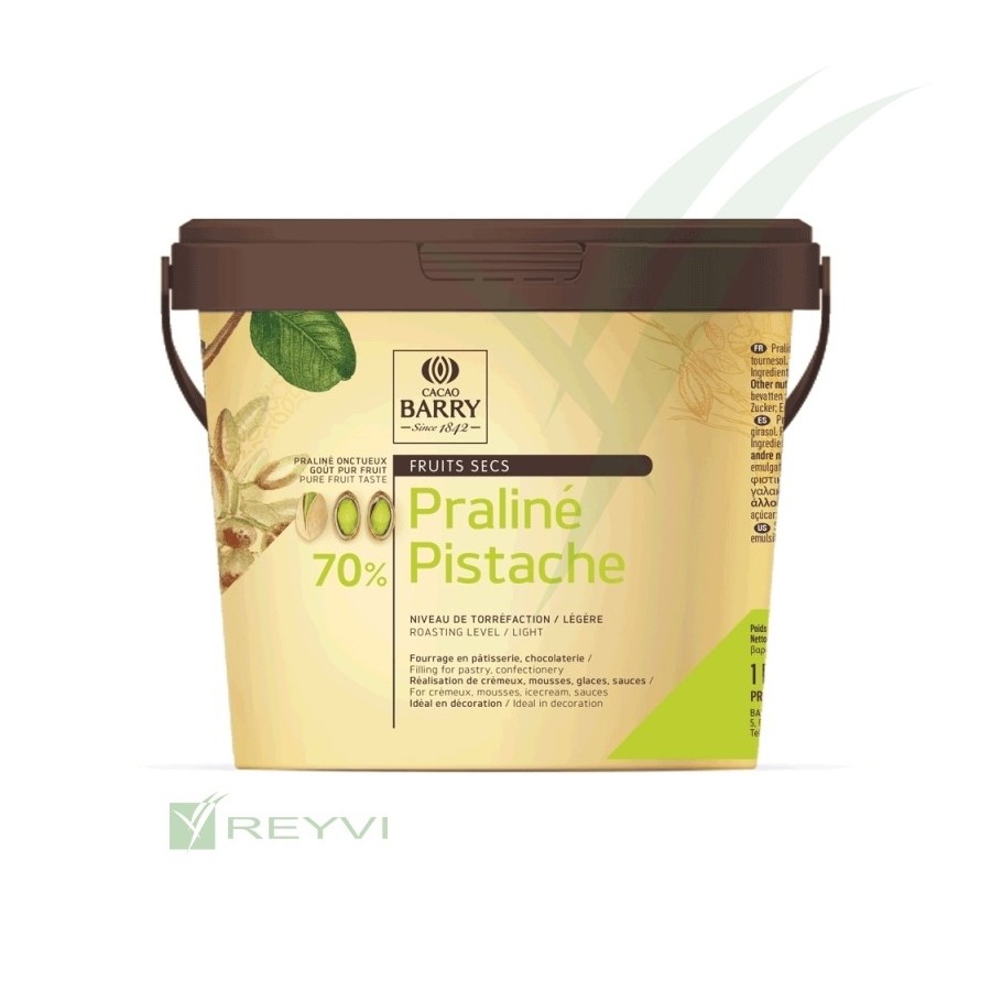 Praliné 70% Pistacho Cacao Barry | Bote 1 kg