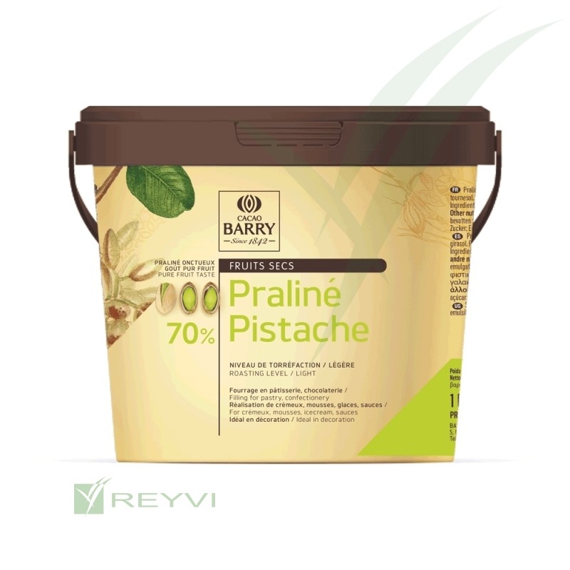 Praliné 70% Pistacho Cacao Barry | Bote 1 kg