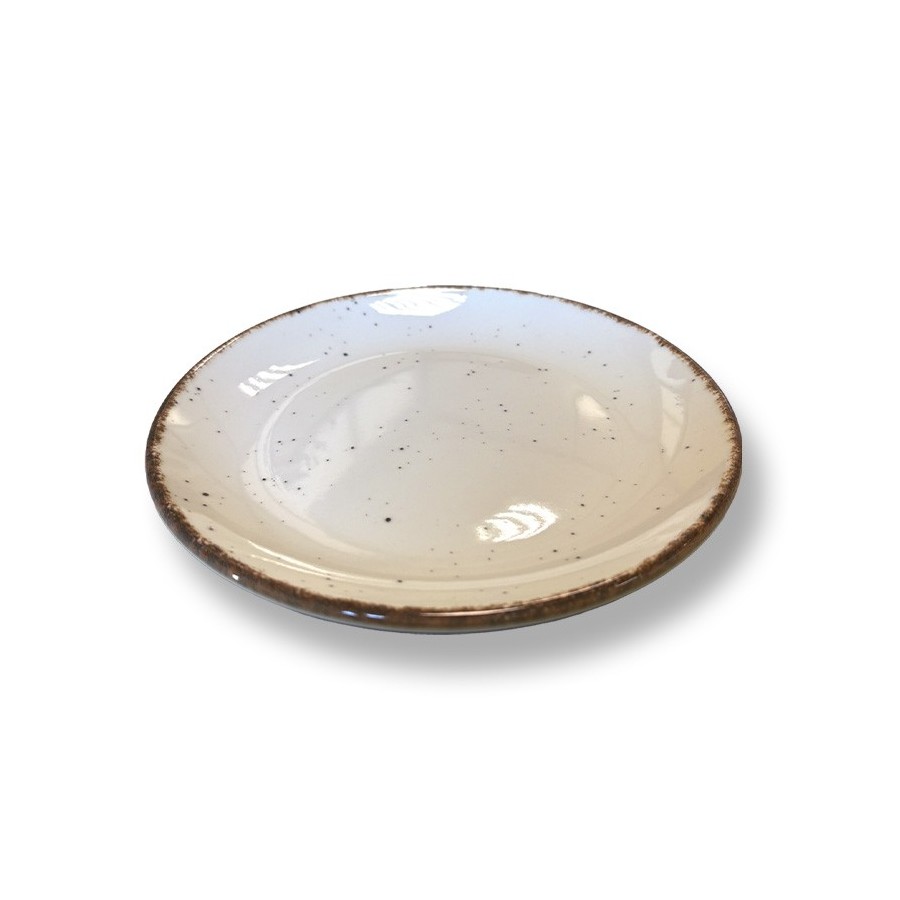 PLATO LLANO NATURAL 27 CM C/6 UD GURAL