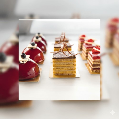 Plancha de bizcocho almendrado 450 g Vandemoortele | Caja 12 ud