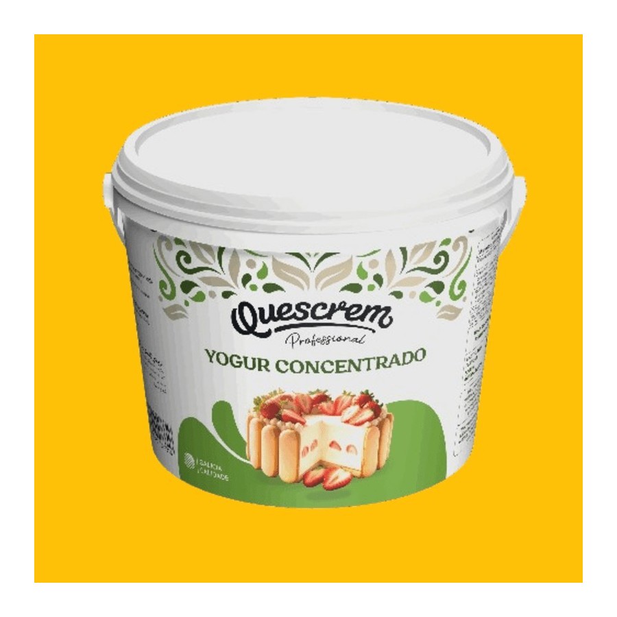 Yogur concentrado Quescrem 26% M.G. | Envase profesional
 2 kg