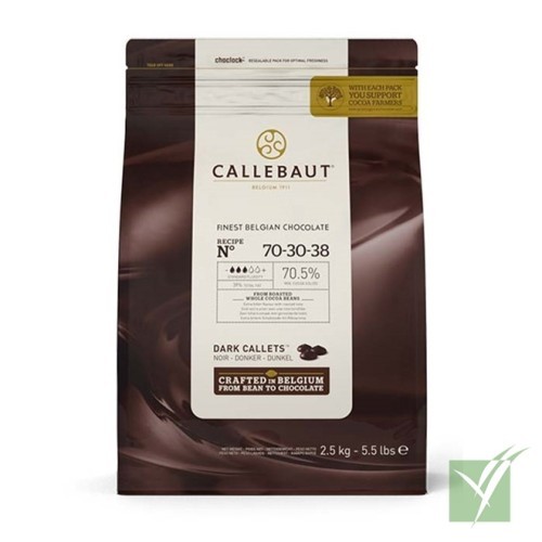 Chocolate Negro Callebaut 70-30-38 70,5% Cacao | Bolsa 2,5 kg